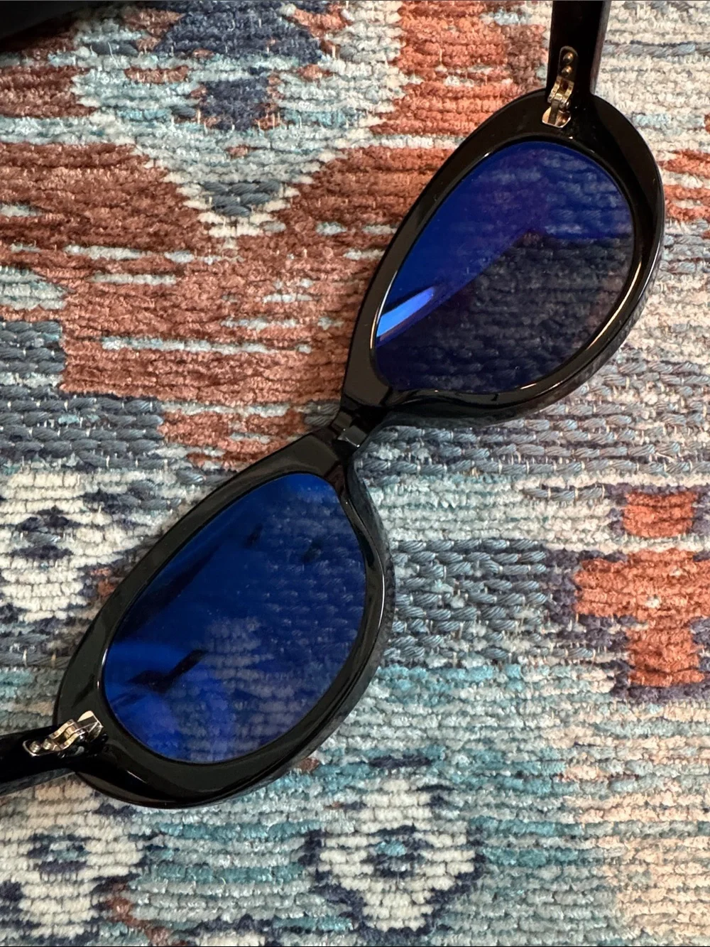 Doen x Garrett Leight Black Cat-Eye Sunglasses